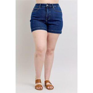 Judy Blue Plus Size High Waist Tummy Control Denim Shorts